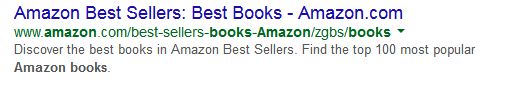 Прыклад 1: Amazon Кнігі
