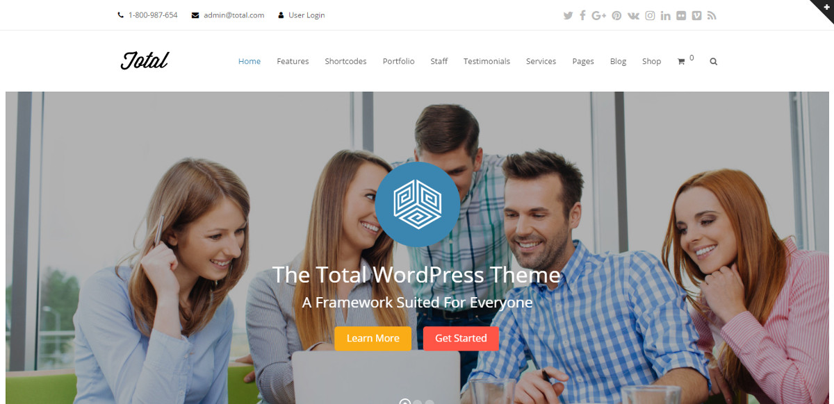 Total - гибкая многоцелевая тема WordPress