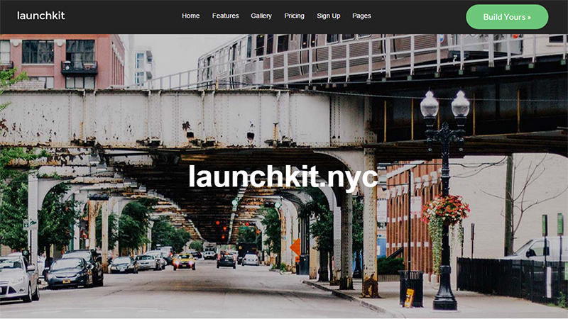Launchkit мэтавай старонкі і маркетынгу WordPress Theme